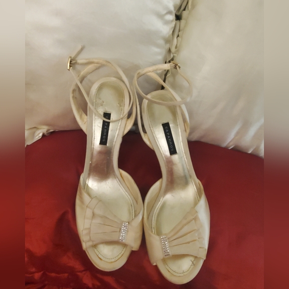 Caparros Peep Nude Heel with bling 10B - Picture 8 of 10